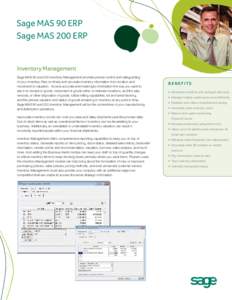 ERP MAS inventory spec sheet