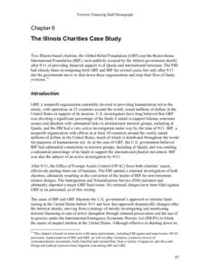 National security / Crime in the United States / September 11 attacks / Al-Qaeda / Privacy of telecommunications / Global Relief Foundation / Benevolence International Foundation / Osama bin Laden / Foreign Intelligence Surveillance Act / Covert organizations / Islamic terrorism / Islam