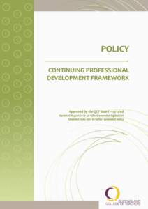 Microsoft Word - CPD Policy Framework updated June 2011.DOC