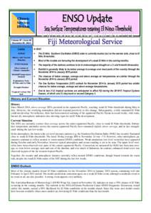 Physical oceanography / Climate / Climatology / El Niño-Southern Oscillation / La Niña / Fiji Meteorological Service / Tropical cyclone / 2008–09 South Pacific cyclone season / 2011–12 South Pacific cyclone season / Atmospheric sciences / Meteorology / Tropical meteorology