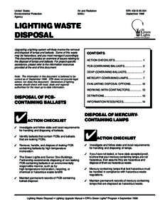 Lighting Waste Disposal - Hazardous Waste Regulation - Solid and Hazardous Waste - Florida DEP - [wastedi.pdf]