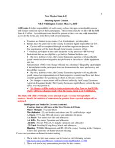 Microsoft Word - New Mexico State Shoot Event Synopsis- 2014