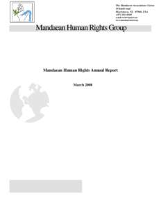 The Mandaean Associations Union 19 ketch road Morristown, NJ 07960, USA +[removed]removed] www.mandaeanunion.org