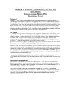 Infectious diseases / Norovirus / Viruses / Vomiting / Food safety / Microbiology / Foodborne illness / Gastroenteritis / Diarrhea / Medicine / Health / Biology