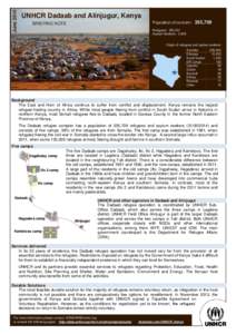 June[removed]UNHCR Dadaab and Alinjugur, Kenya Population of concern:  BRIEFING NOTE
