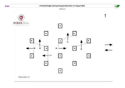 FEI World Single Driving Championship Piber 3-7 August 2016 OBSTACLE 1 FEI World Single Driving Championship Piber 3-7 August 2016 OBSTACLE 2