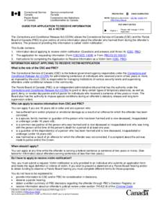 Application to Receive Information as a Victim (English Version) (Word Version & PDF, 11 pages)