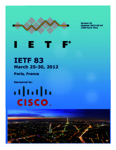 Version 01 Updated[removed]Paris Time IETF 83 March 25-30, 2012