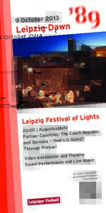 9 OctoberLeipzig Dawn of Lights Leipzig Festival