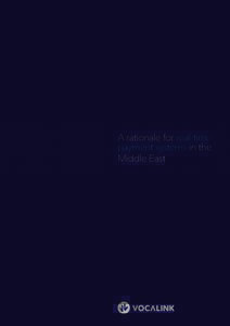 A rationale for real-time payment systems in the Middle East A rationale for real-time payment systems in the