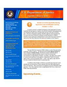 September 13, 2012 Asset Forfeiture and Money Laundering Section 1400 New York Ave, NW Suite[removed]Washington, DC 20005