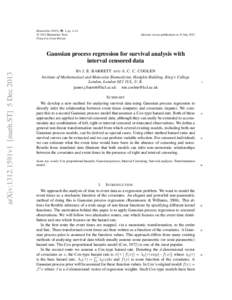 arXiv:1312.1591v1  [math.ST]  5 Dec 2013