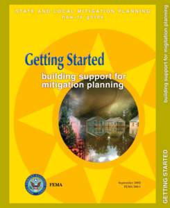 STATE AND LOCAL MITIGATION PLANNING how-to guide building support for mitigation planning  contents