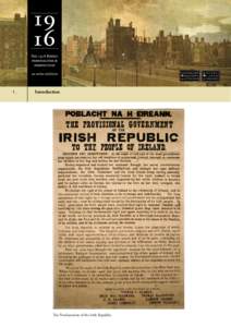 1.  Introduction The Proclamation of the Irish Republic.