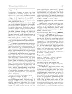 TUGboat, Volume[removed]), No. 2 Eutypon 16–20 Editor’s note: Eutypon is the journal of the Greek TEX Friends, the Greek TEX user group. The journal’s web site is http://www.eutypon.gr/eutypon. Eutypon 16–19 trip