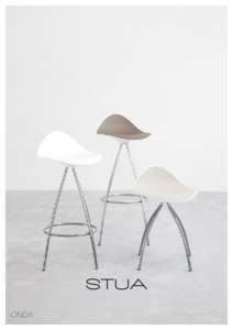 STUA ONDA ONDA STOOL SEAT HEIGHT: 46 cm