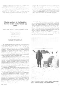 chronology of a Wisconsin-aged proglacial lake in the Miers Valley, Antarctica. New Zealand Journal of Geology and Geophysics. Denton, G.H., M.L. Prentice, and L.H. Burckle. In press. Late Cenozoic glacial history of Ant