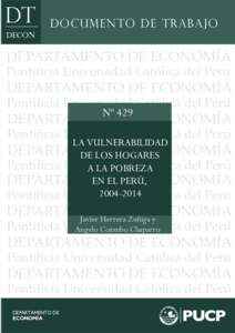 DT DECON DOCUMENTO DE TRABAJO  DEPARTAMENTO DE ECONOMÍA