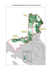 6. Population distribution by enumeration area, North region  Glacis Anse Etoile Beau Vallon
