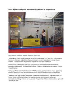 Hanover Messe / Hannoversche Waggonfabrik / Trade fair / Hanover / Stainless steel / Steels