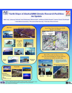 North Slope of Alaska/ARM Climate Research Facilities: An Update Mark Ivey1, Johannes Verlinde2, Scott Richardson2, Bernard Zak1, Jeff Zirzow1,Martin Stuefer3, Jessica Cherry3, Bob Busey3 (1)  Barrow
