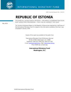 Finance / Political economy / Business / Missing trader fraud / Tax / Estonia / Tax evasion / Tax reform / Value added taxes / Public economics