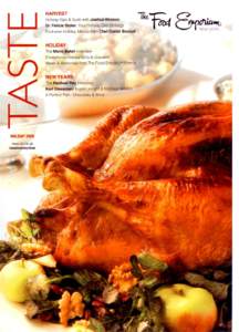 w  HARVEST Holiday Sips & Suds with Joshua Wesson Dr. Felicia Stoler: Your Holiday Diet Strategy Exclusive Holiday Menus from Chef Daniel Boulud