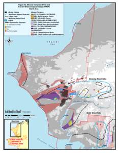 Mineral Terranes (MTA) and Known Mineral Deposit Areas (KMDA), North Area