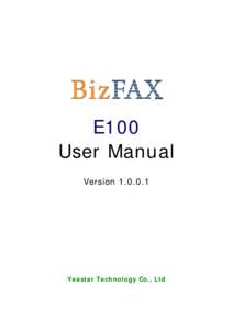 BizFAX Server User Manual