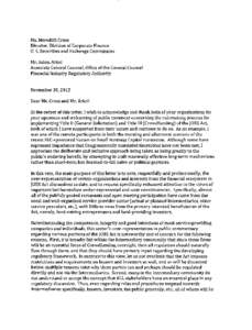 2I  significantly and concretely affected by the Intermediary actions so regulated, are legitimately part of the discussion. Third, there is inherent and unavoidable conflict of interest involved. Even and especially if