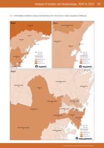 Analysis of location and disadvantage, 2000 to[removed]Map 3 NSW Statistical Subdivisions: Average Crude Death Rate[removed]Zooms on Sydney, Newcastle and Wollongong Map A