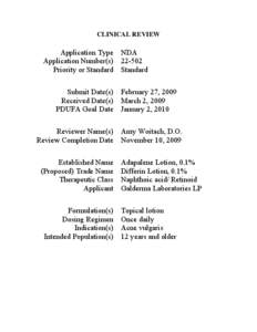 22502 Adapalene Clinical PREA Corrected