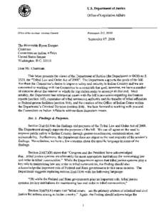 83rd United States Congress / Public Law 280 / Tribal sovereignty in the United States / Native American gaming / United States Department of Justice / National Crime Information Center / Federal Bureau of Investigation / State court / Federal Bureau of Prisons / Government / Law / United States Bureau of Indian Affairs