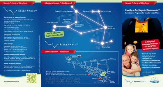 Sternwarte HH – Das Tor zur Welt der Sterne  Geländeplan der Sternwarte HH – Was finde ich wo? Sternwarte HH – Das Tor zur Welt der Sterne