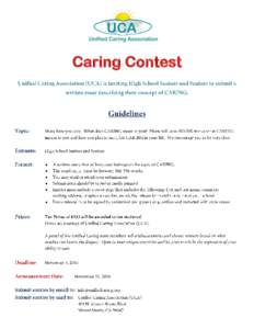 Caring Contest     
