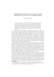 SET-THEORETIC SOLUTIONS OF THE YANG–BAXTER EQUATION, RC-CALCULUS, AND GARSIDE GERMS PATRICK DEHORNOY Abstract. Building on a result by W. Rump, we show how to exploit the right-cyclic law (xy)(xz) = (yx)(yz) in order t