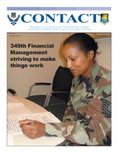 CONTACT Magazine for and about the Air Force Reservists assigned to the 349th Air Mobility Wing, Travis Air Force Base, California Vol. 26, No. 10  349th Financial