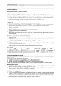 OMOTESANDO HILLS  Space O Rules and Regulations Steps from Application to Closing a Contract