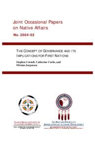 Harvard Project on American Indian Economic Development / Harvard University / Political corruption / Governance / Morris K. Udall and Stewart L. Udall Foundation / Good governance / Governance in higher education / Global governance / Politics / Political science / Education