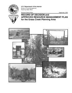 Bureau of Land Management / Conservation in the United States / United States Department of the Interior / Wildland fire suppression / Federal Land Policy and Management Act / Environmental impact assessment / Wyoming Outdoor Council / Grazing / Environmental impact statement / Environment / Impact assessment / Land management