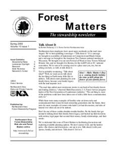 Forest Stewardship Newsletter