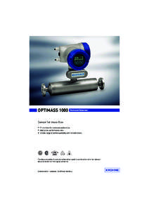 TD_OPTIMASS_1000_en_110330_4000040304_R05.book Page 1 Wednesday, March 30, 2011 3:00 PM  OPTIMASS 1000 Technical Datasheet