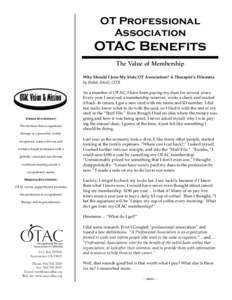 OTAC Benefits - OTAC Value.pub