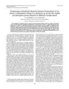 Protostome / Agricultural pest insects / Aphids / Buchnera / Enterobacteria / Endosymbiont / Bacteriocyte / Acyrthosiphon pisum / Parthenogenesis / Biology / Microbiology / Phyla