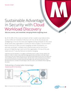 Solution Brief  Sustainable Advantage in Security with Cloud Workload Discovery