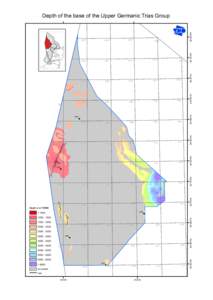 Depth of the base of the Upper Germanic Trias Group  A13 A14