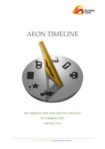 AEON TIMELINE  THE TIMELINE TOOL FOR CREATIVE THINKING. BY SCRIBBLE CODE FOR MAC OS X