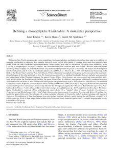 Available online at www.sciencedirect.com  Molecular Phylogenetics and Evolution[removed]–1032