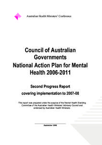 Microsoft Word - COAG Action Plan Annual Progress Report_2008_AHMC submission to COAG.doc