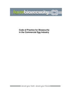 Poultry farming / Management / Biosecurity / Agriculture / Hazard analysis and critical control points / Free range / Critical control point / Food safety / Safety / Livestock